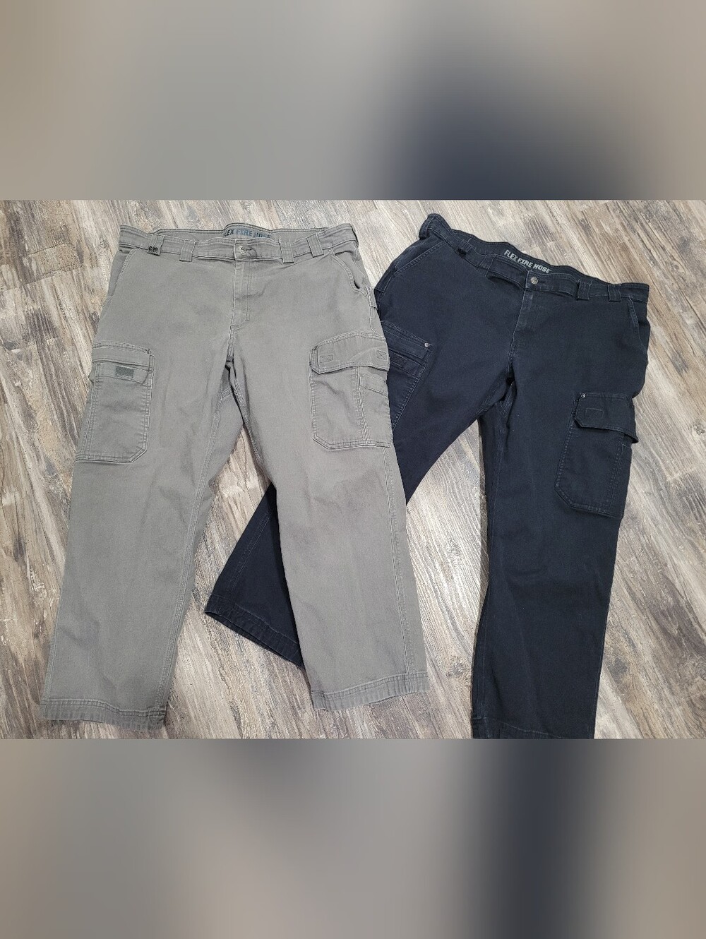 2 DULUTH TRADING CO. MEN'S FIRE HOSE ULTIMATE CARGO PANTS SZ 44x30